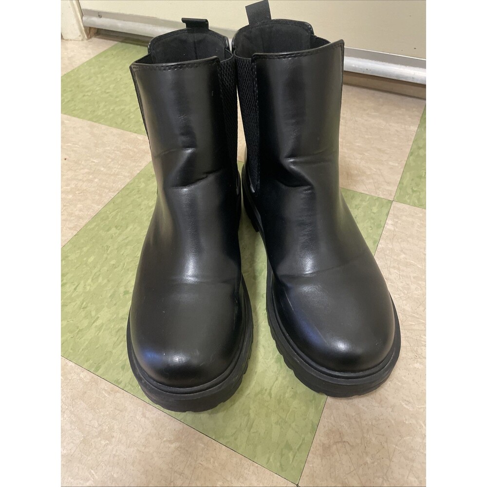 Soda Black Pull On Rounded Toe Chunky Block Heal … - image 4